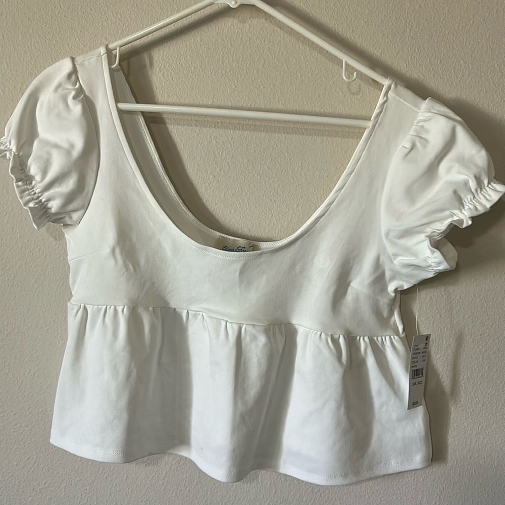 PacSun Your Favorite white crop top